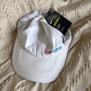 Nike White Cap with Multicolor Logo
